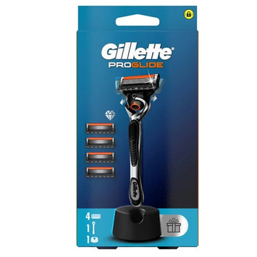 Gillette Proglide Flexball Χειροκίνητη Μηχανή 4 Aνταλλακτικά & ΔΩΡΟ η Βάση Στήριξης